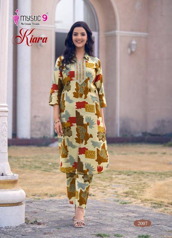 Mystic9 kiara vol 2 cord set Kurti manufacturer in India